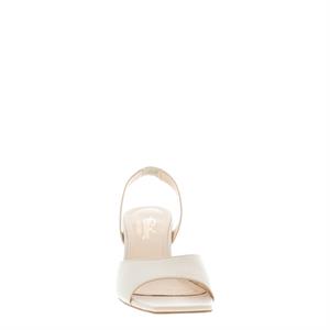 Carl Scarpa Peggy Leather Sling Back Mule Courts - White